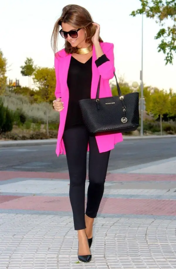 outfits fucsia y negro3