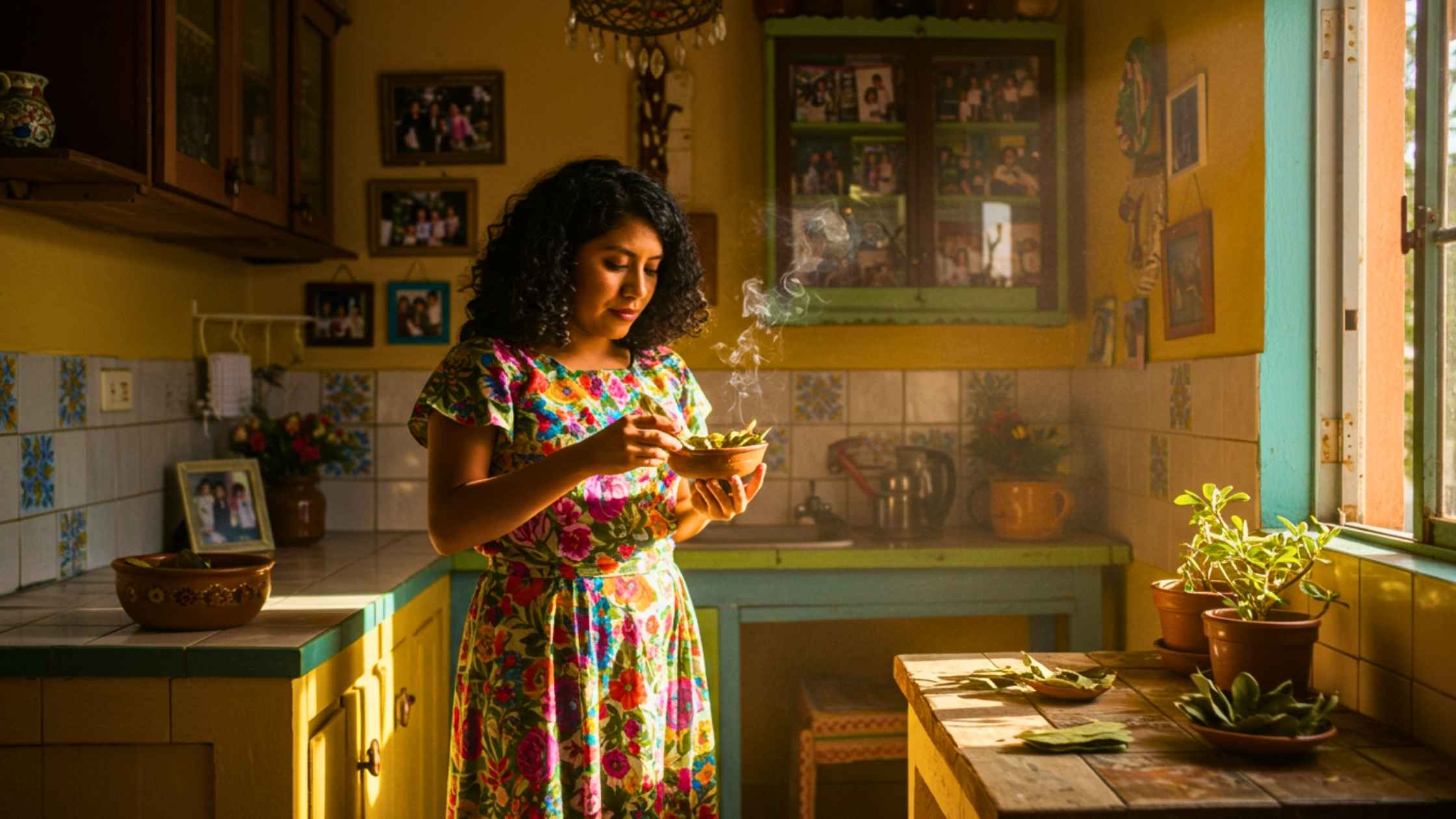 quemar hojas de laurel en casa