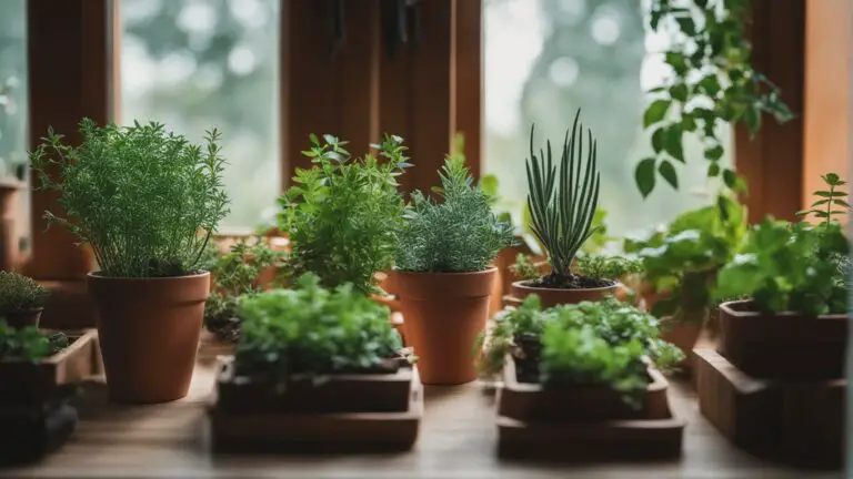 jardin de hierbas en casa pequeña