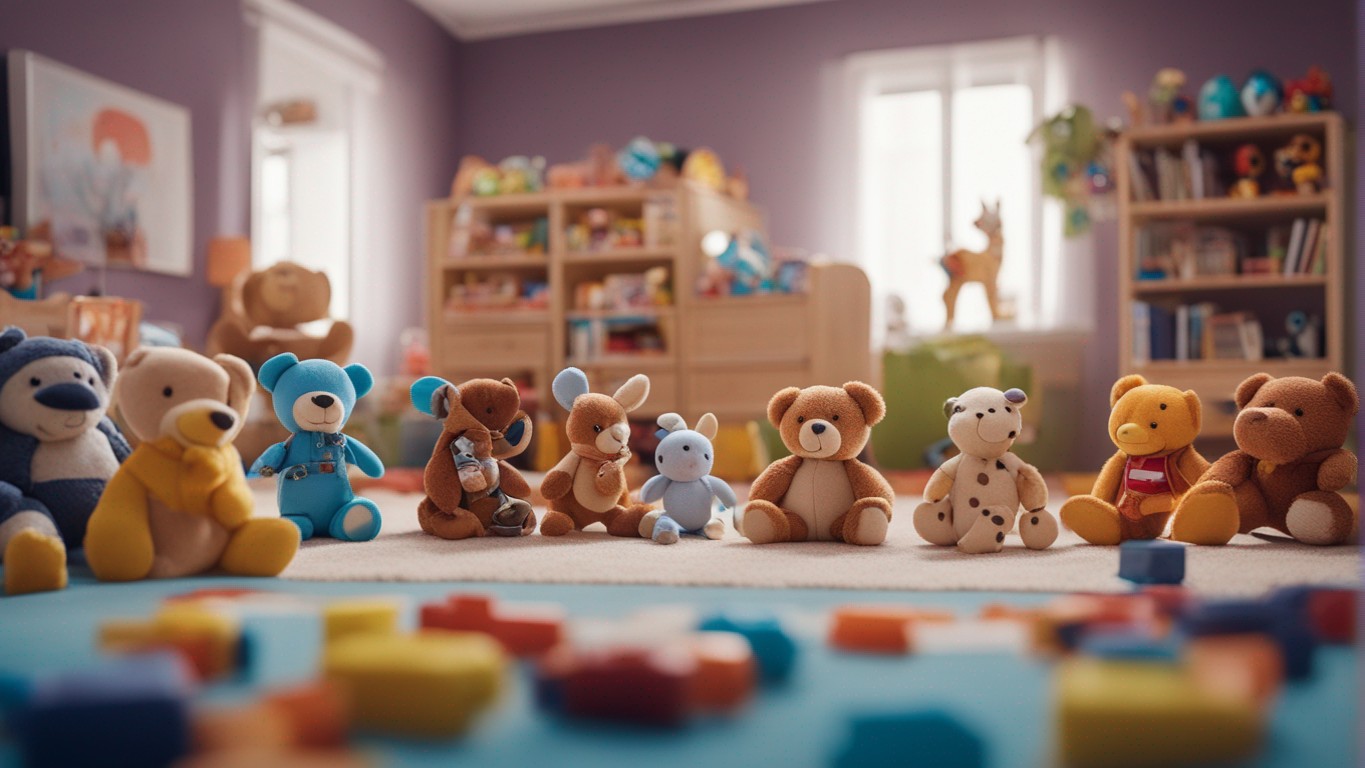 juguetes de niños ordenados