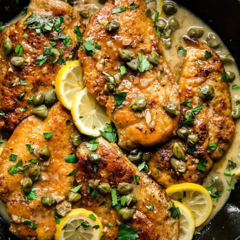 ensalada de pollo piccata