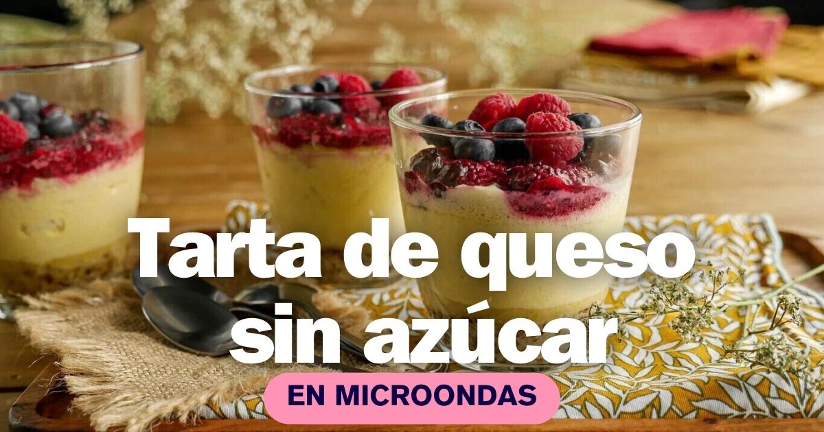 Tarta de queso sin azúcar en microondas (1)