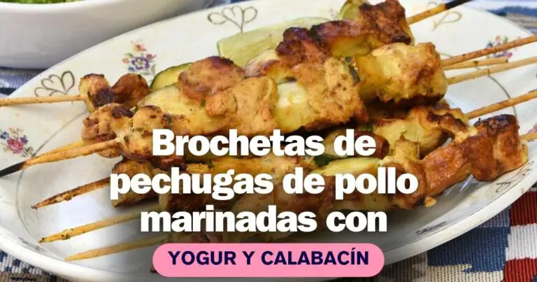 brochetas de pechuga de pollo