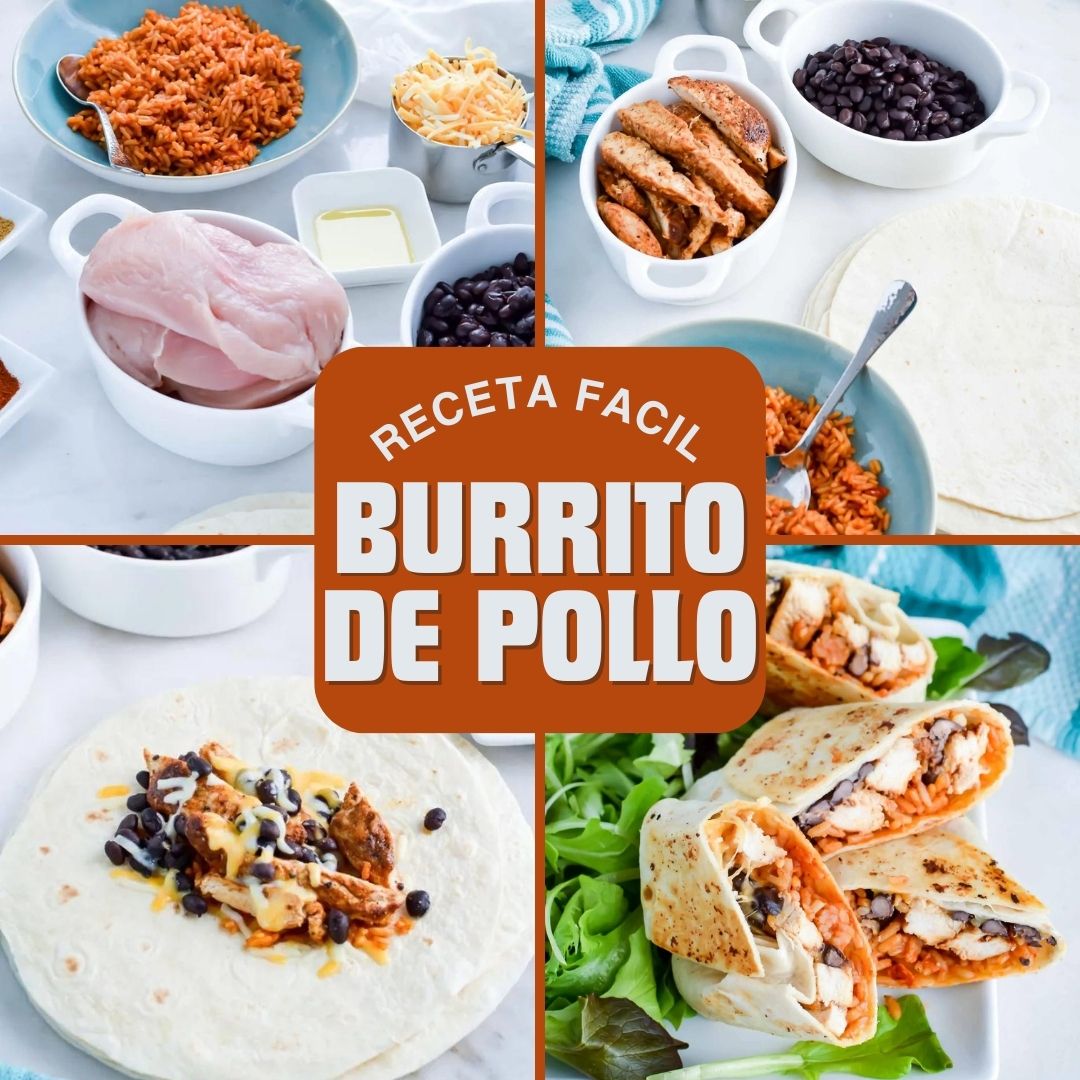 receta facil burrito de pollo