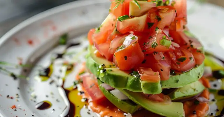 tartar aguacate y tomate