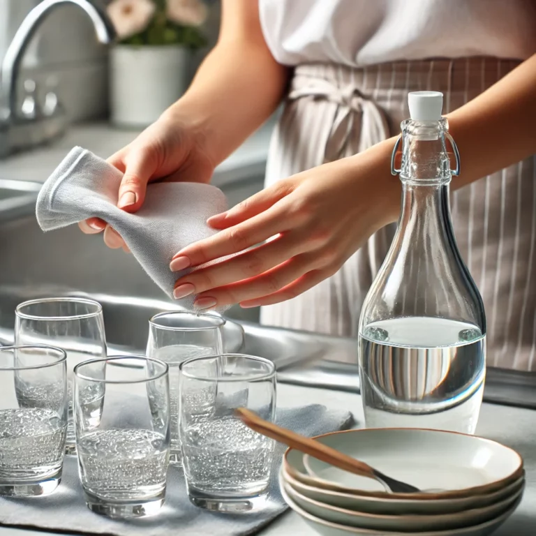 Lavar Vasos a Mano y Quitar Rayas y Manchas de Agua