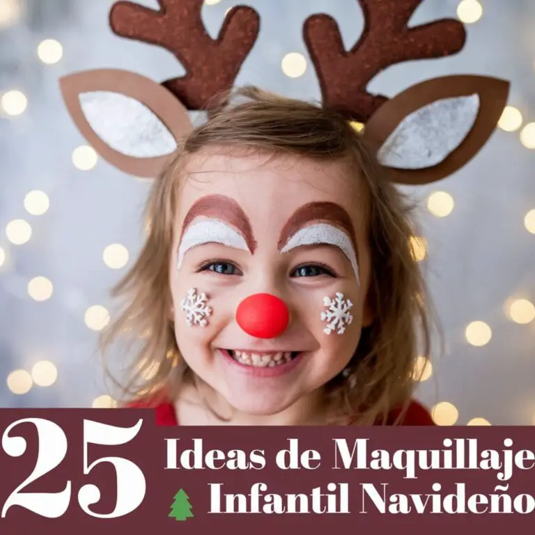 25 Ideas de Maquillaje Infantil Navideño