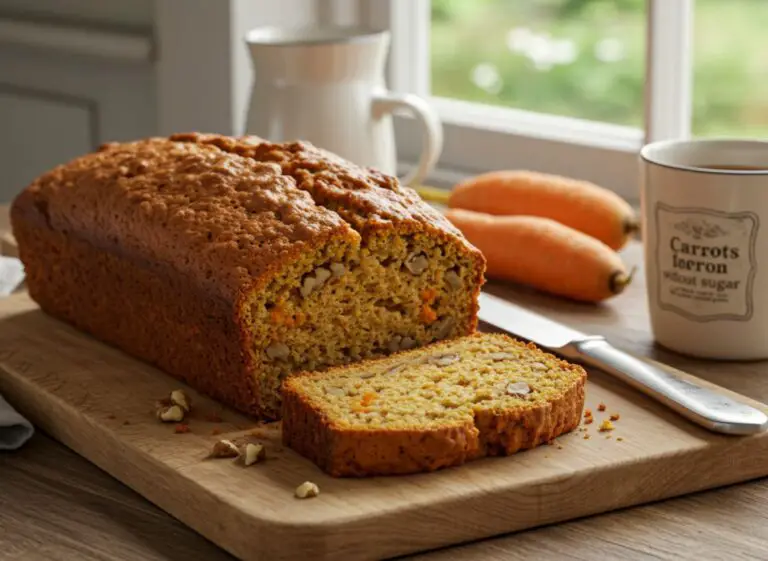 Pan de Zanahoria y Nueces Sin Azúcar