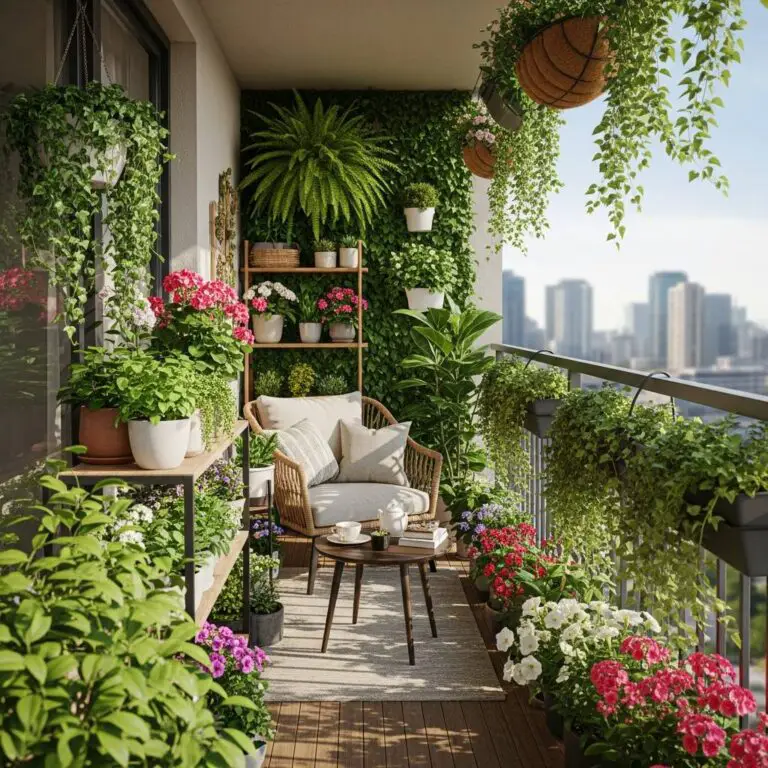 35 Formas Increíbles de Transformar tu Balcón con Plantas y Estilo