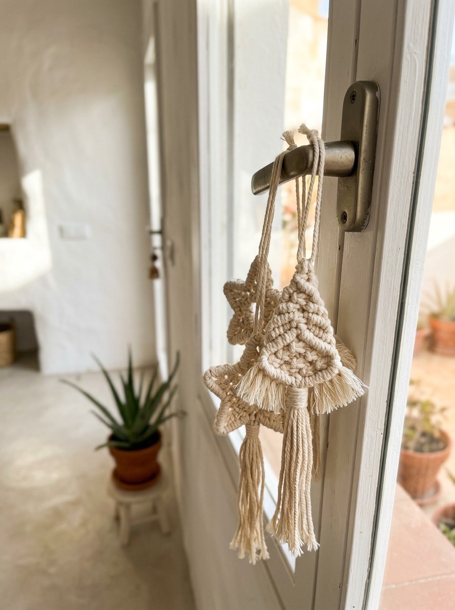 Bola de Navidad casera: bolas de macramé