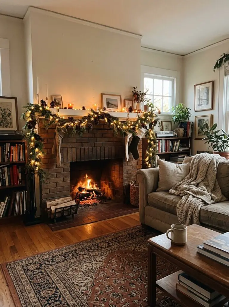 20 ideas para decorar la chimenea en Navidad: cálidas, elegantes y fáciles de copiar