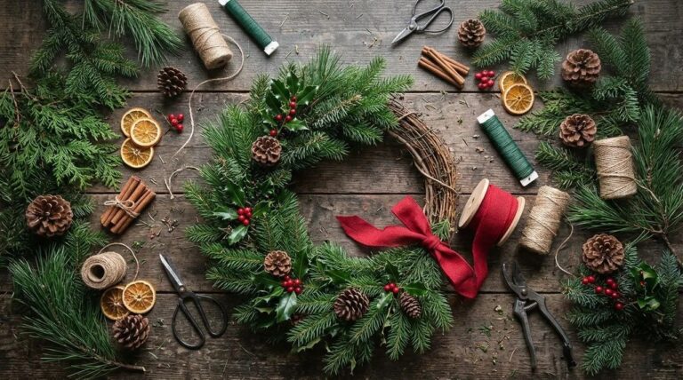 Coronas de Navidad caseras: 12 ideas fáciles para tu puerta