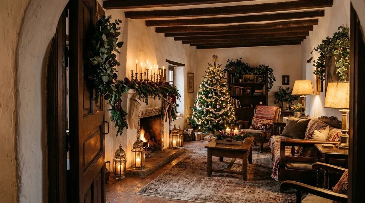 Velas, farolillos y lámparas de aire clásico - Decoración navideña vintage: 12 ideas con adornos antiguos y mucho encanto