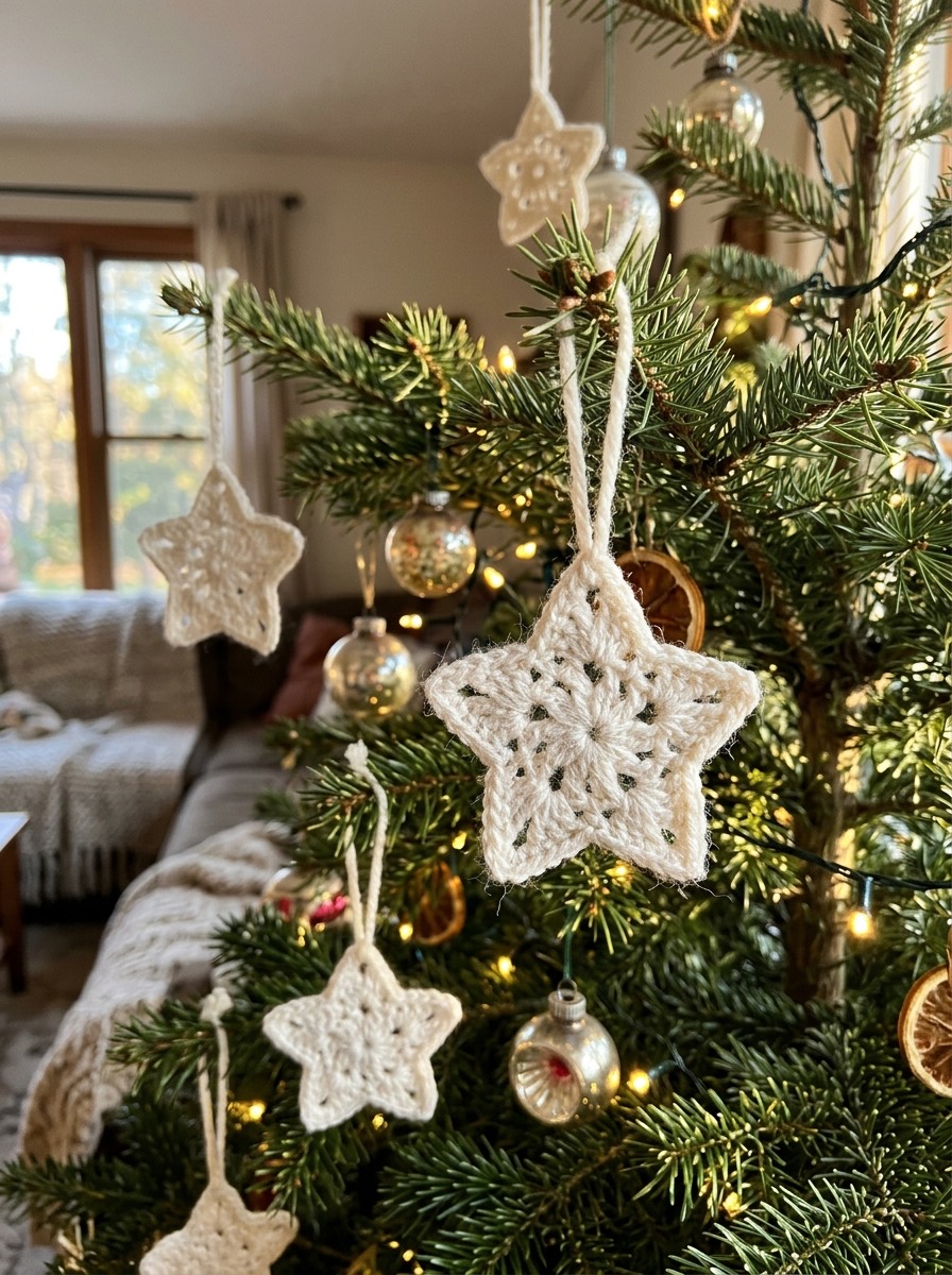 Ganchillo navideño: estrellas de ganchillo