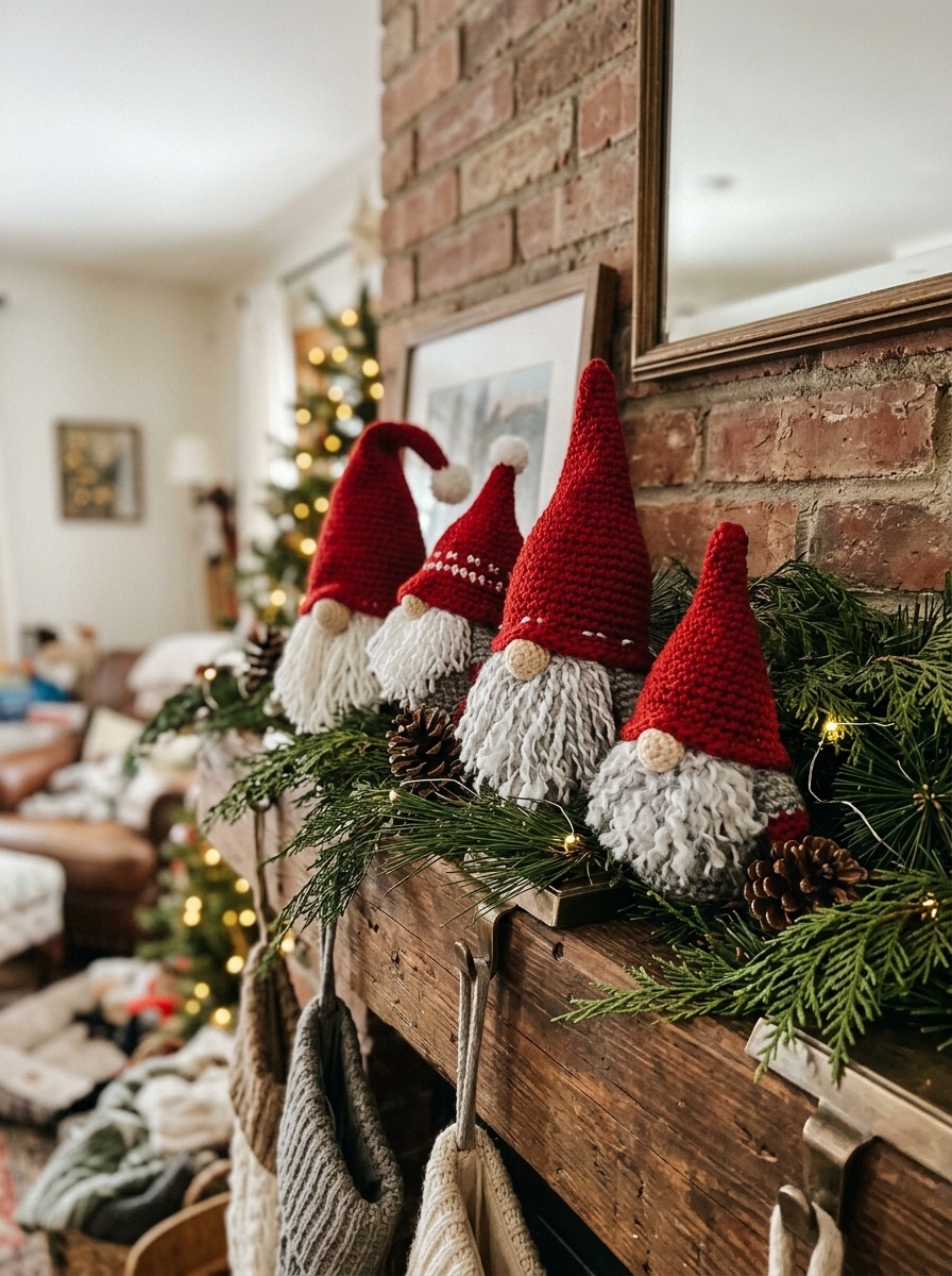 Ganchillo navideño: gnomos navideños a ganchillo