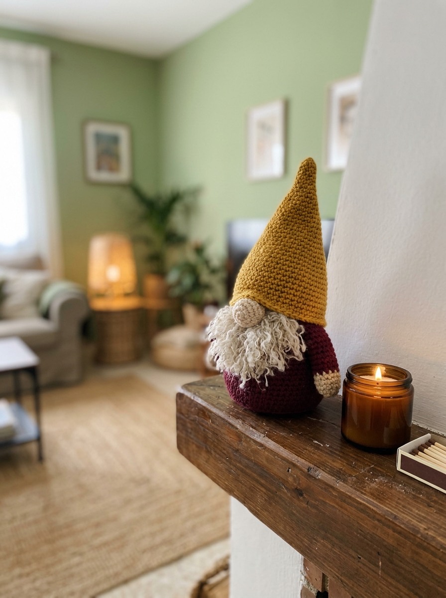 Gnomo navideño DIY: gnomo de ganchillo