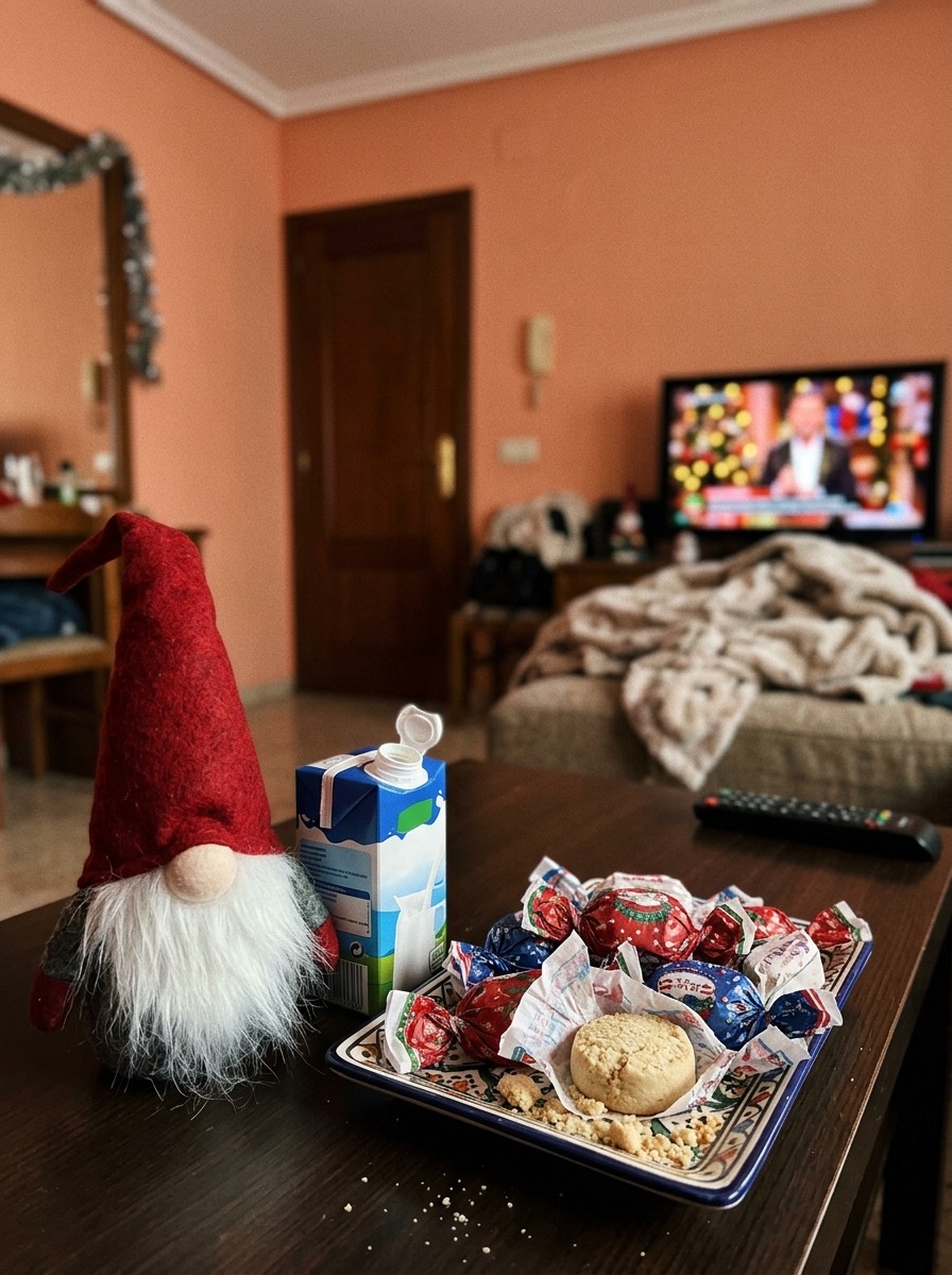 Gnomo navideño DIY: gnomo con polvorones