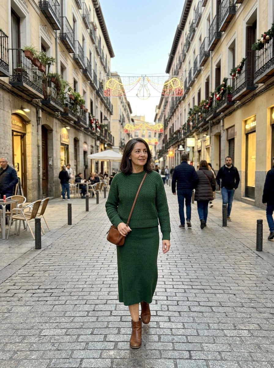 Outfit de Navidad para mujeres maduras 14