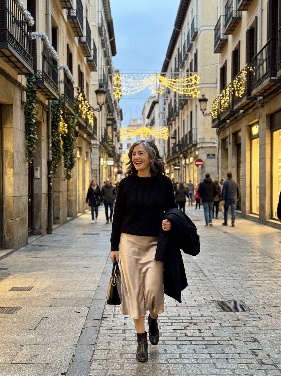 Outfit de Navidad para mujeres maduras 15