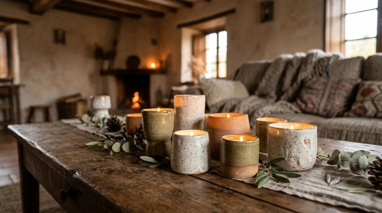 Pintar o personalizar portavelas sencillos - 10 formas de decorar con portavelas de cerámica en otoño e invierno