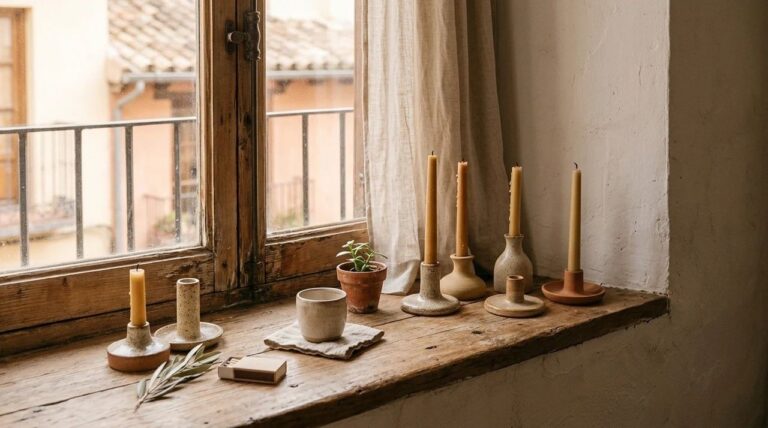 10 formas de decorar con portavelas de cerámica en otoño e invierno